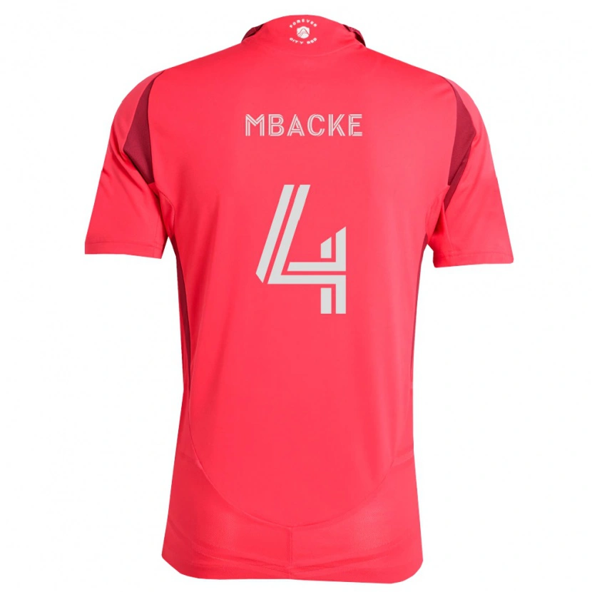 Danxen Mænd Mamadou Mbacke #4 Magenta Hvid Hjemmebane Spillertrøjer 2026/27 Trøje T-Shirt