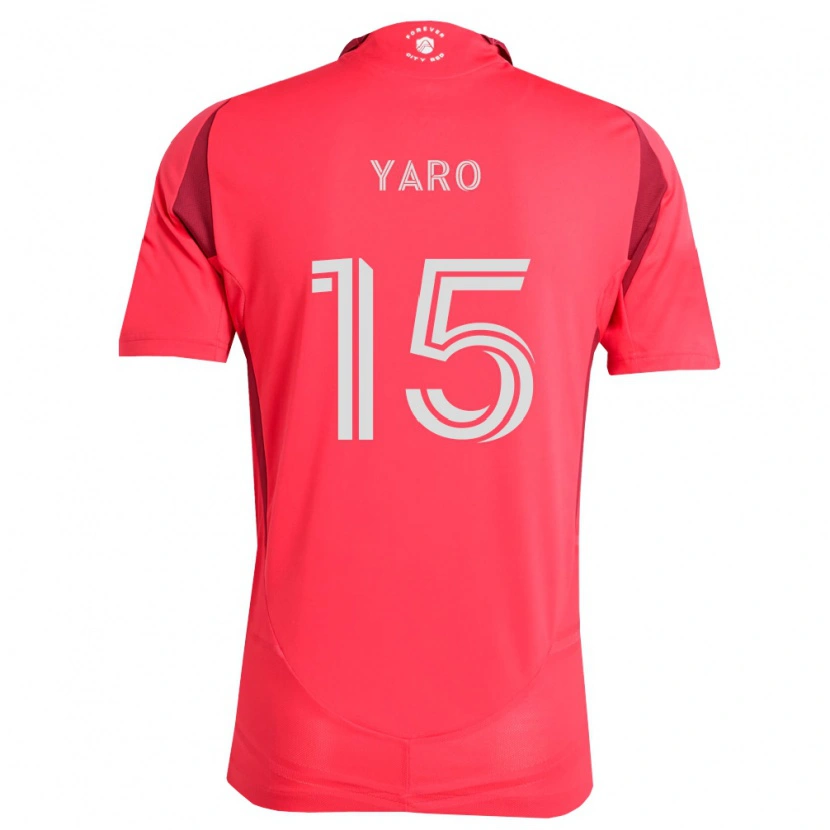 Danxen Mænd Joshua Yaro #15 Magenta Hvid Hjemmebane Spillertrøjer 2026/27 Trøje T-Shirt