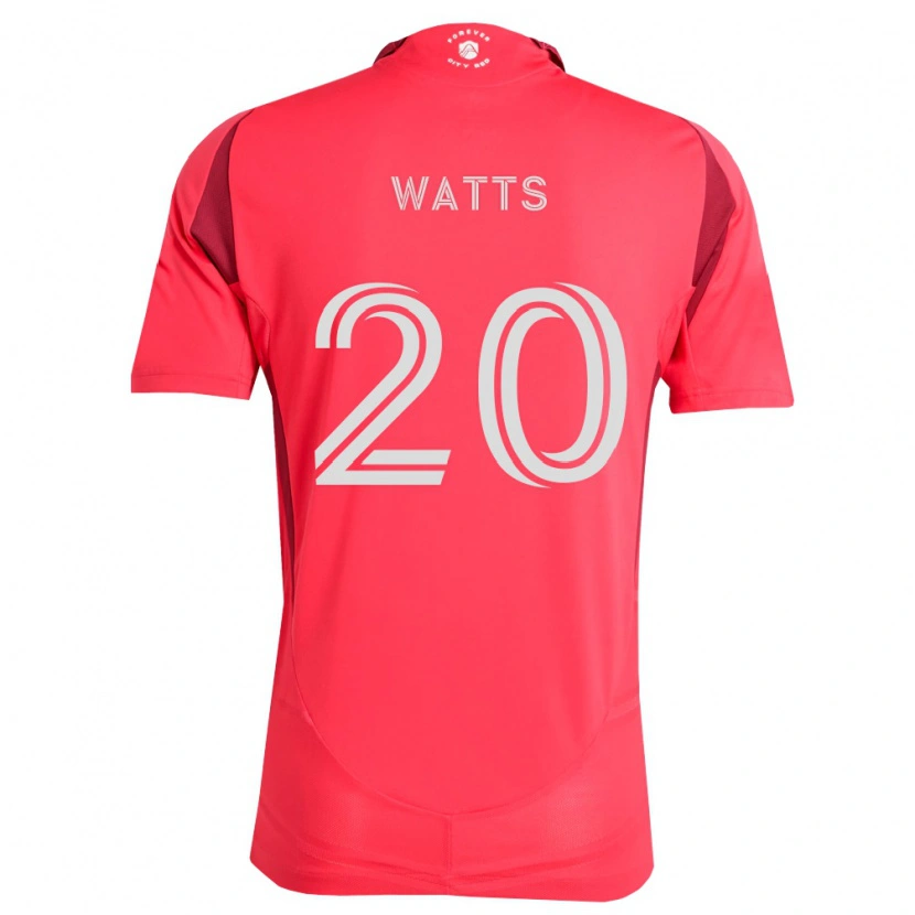 Danxen Mænd Akil Watts #20 Magenta Hvid Hjemmebane Spillertrøjer 2026/27 Trøje T-Shirt