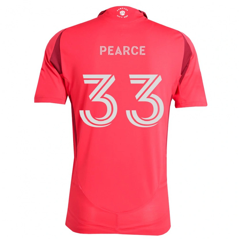 Danxen Mænd Tyson Pearce #33 Magenta Hvid Hjemmebane Spillertrøjer 2026/27 Trøje T-Shirt
