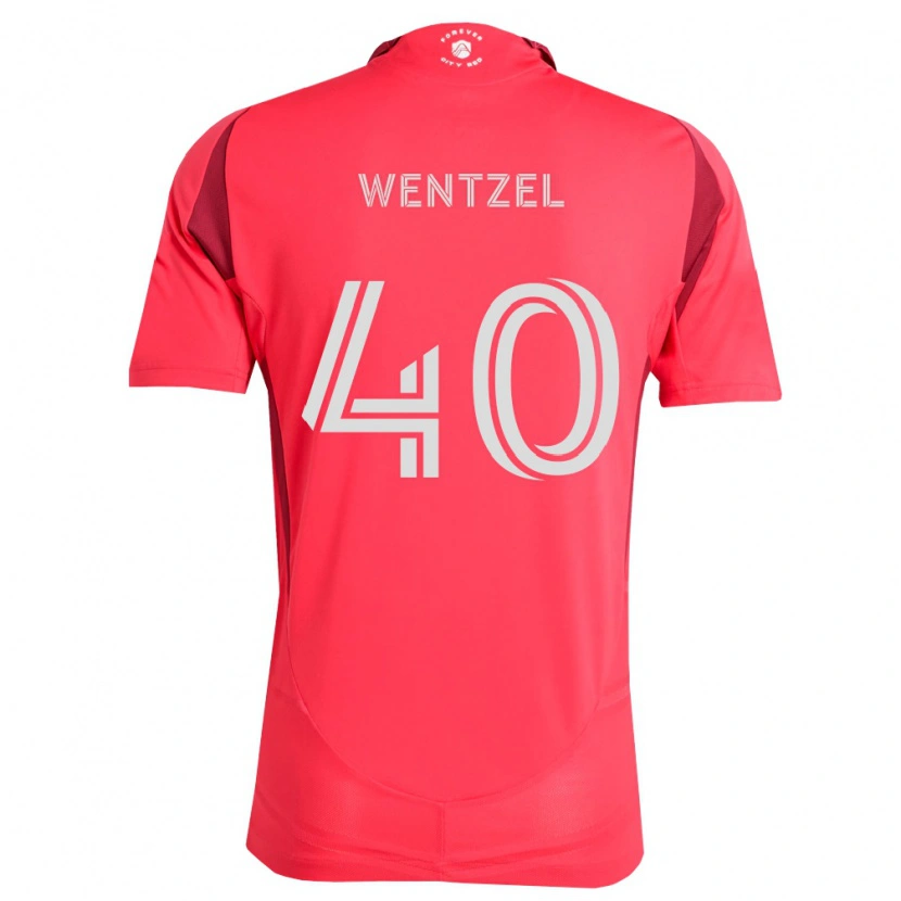 Danxen Mænd Michael Wentzel #40 Magenta Hvid Hjemmebane Spillertrøjer 2026/27 Trøje T-Shirt