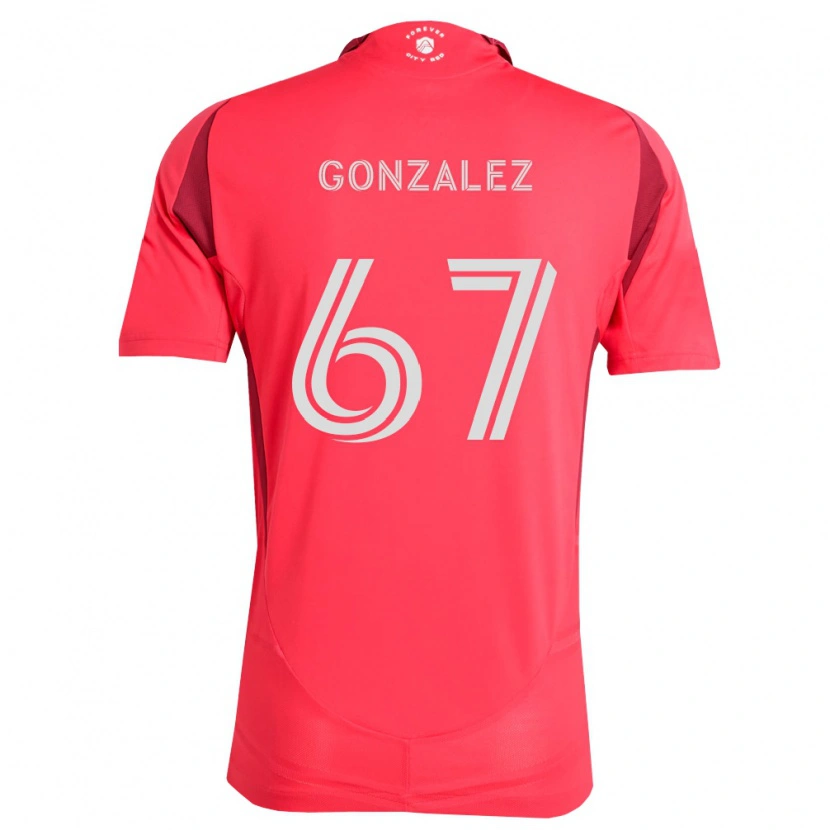 Danxen Mænd Cruz Gonzalez #67 Magenta Hvid Hjemmebane Spillertrøjer 2026/27 Trøje T-Shirt