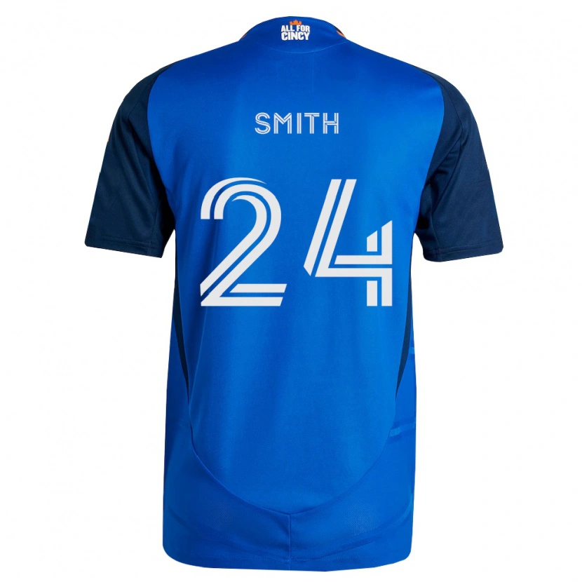 Danxen Mænd Kyle Smith #24 Kongelig Blå Orange Hjemmebane Spillertrøjer 2026/27 Trøje T-Shirt