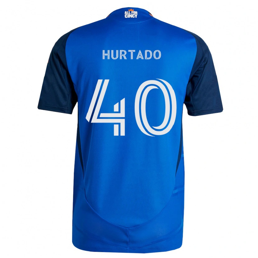 Danxen Mænd Dilan Hurtado #40 Kongelig Blå Orange Hjemmebane Spillertrøjer 2026/27 Trøje T-Shirt