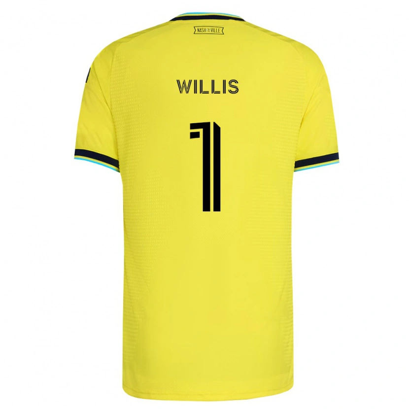 Danxen Mænd Joe Willis #1 Klar Gul Marineblå Hjemmebane Spillertrøjer 2026/27 Trøje T-Shirt