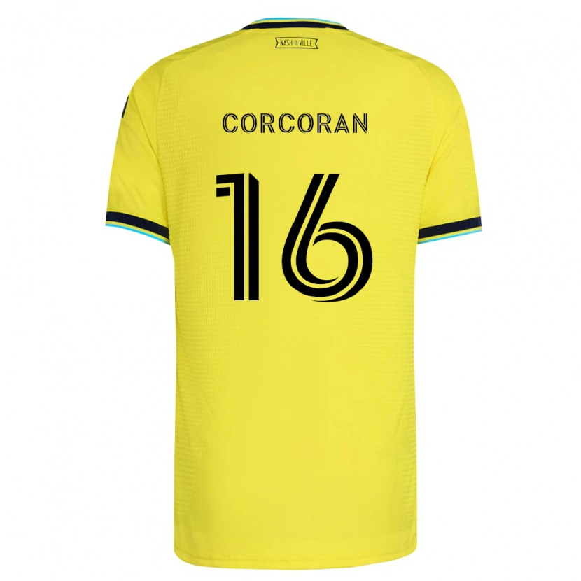 Danxen Mænd Matthew Corcoran #16 Klar Gul Marineblå Hjemmebane Spillertrøjer 2026/27 Trøje T-Shirt