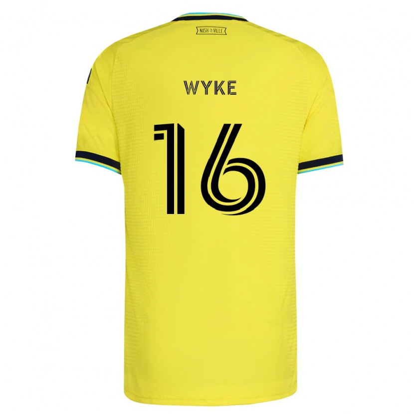 Danxen Mænd Laurence Wyke #16 Klar Gul Marineblå Hjemmebane Spillertrøjer 2026/27 Trøje T-Shirt
