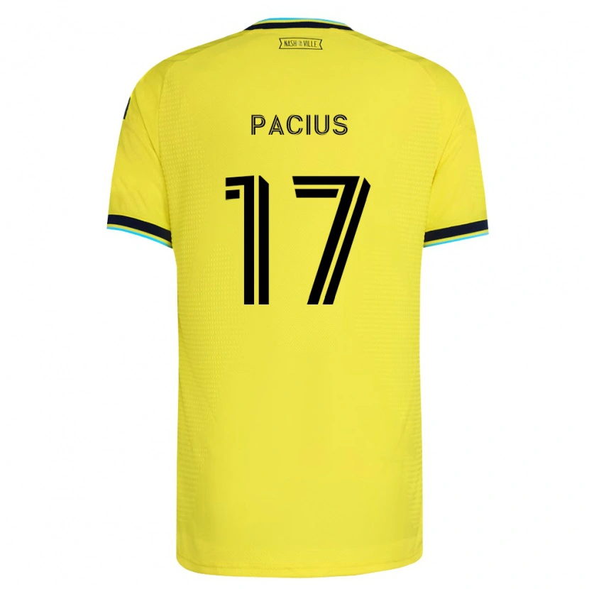 Danxen Mænd Woobens Pacius #17 Klar Gul Marineblå Hjemmebane Spillertrøjer 2026/27 Trøje T-Shirt