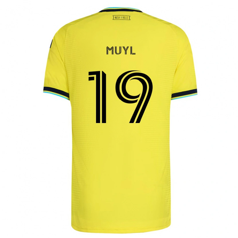 Danxen Mænd Alex Muyl #19 Klar Gul Marineblå Hjemmebane Spillertrøjer 2026/27 Trøje T-Shirt