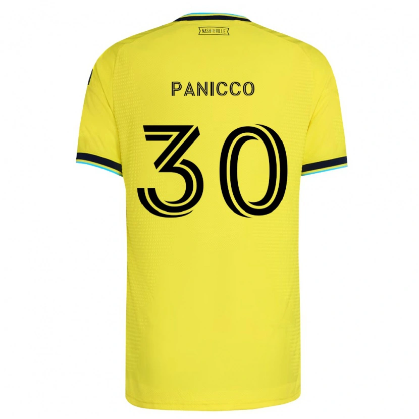 Danxen Mænd Elliot Panicco #30 Klar Gul Marineblå Hjemmebane Spillertrøjer 2026/27 Trøje T-Shirt