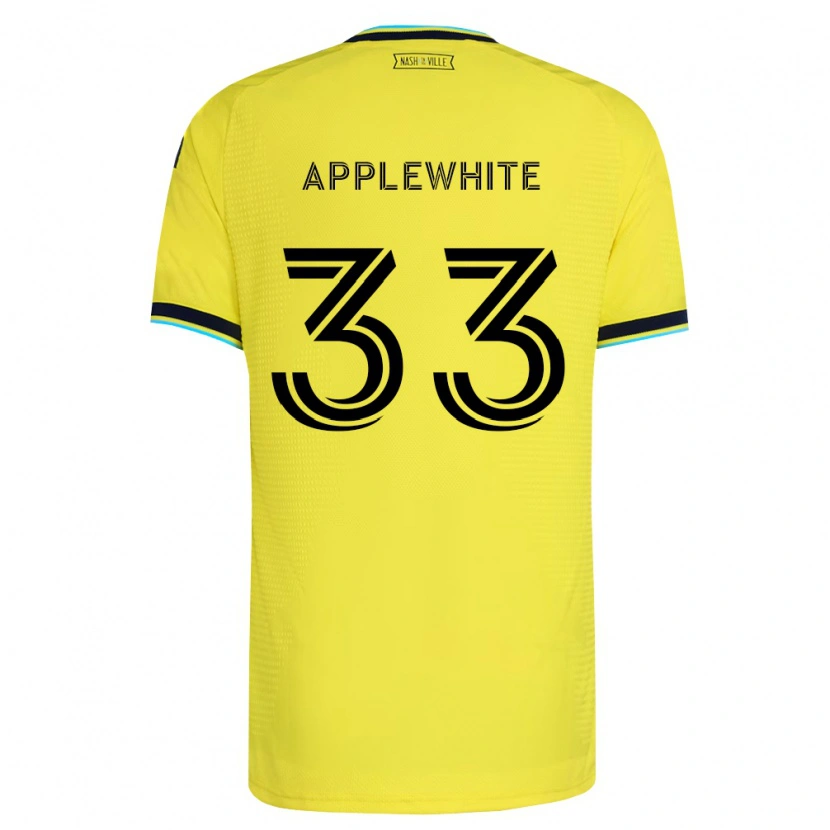 Danxen Mænd Christopher Applewhite #33 Klar Gul Marineblå Hjemmebane Spillertrøjer 2026/27 Trøje T-Shirt