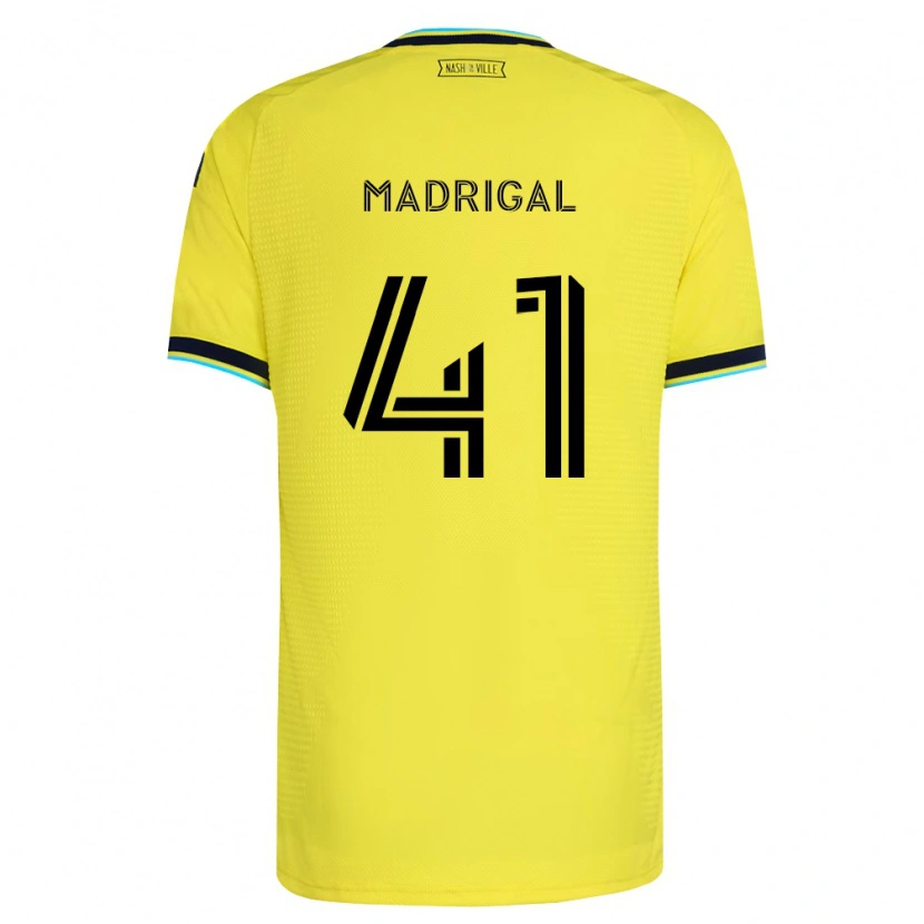 Danxen Mænd Warren Madrigal #41 Klar Gul Marineblå Hjemmebane Spillertrøjer 2026/27 Trøje T-Shirt