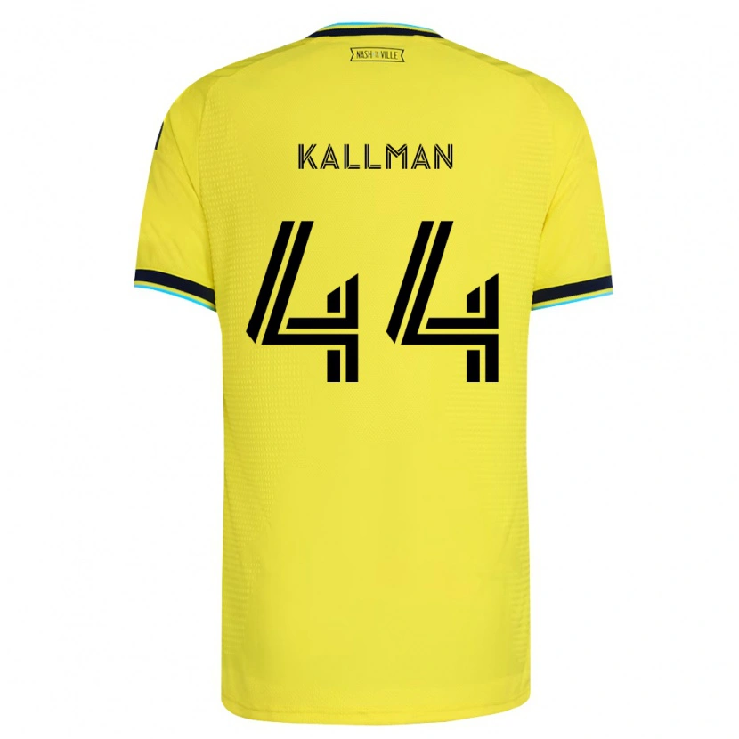 Danxen Mænd Brent Kallman #44 Klar Gul Marineblå Hjemmebane Spillertrøjer 2026/27 Trøje T-Shirt
