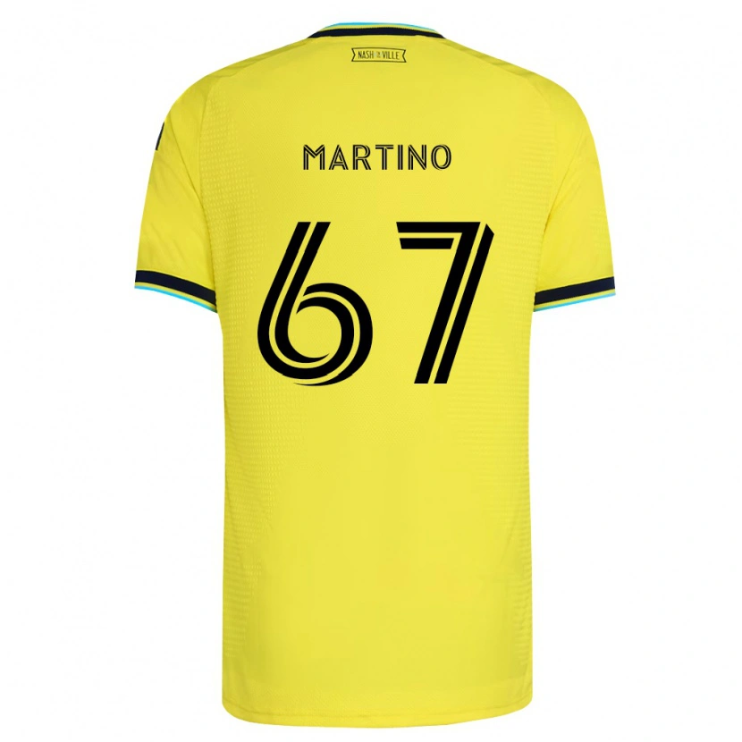 Danxen Mænd Ben Martino #67 Klar Gul Marineblå Hjemmebane Spillertrøjer 2026/27 Trøje T-Shirt