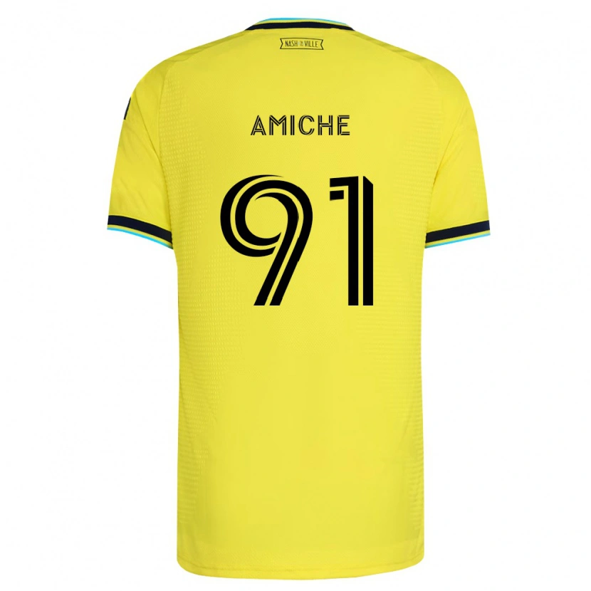 Danxen Mænd Kemy Amiche #91 Klar Gul Marineblå Hjemmebane Spillertrøjer 2026/27 Trøje T-Shirt