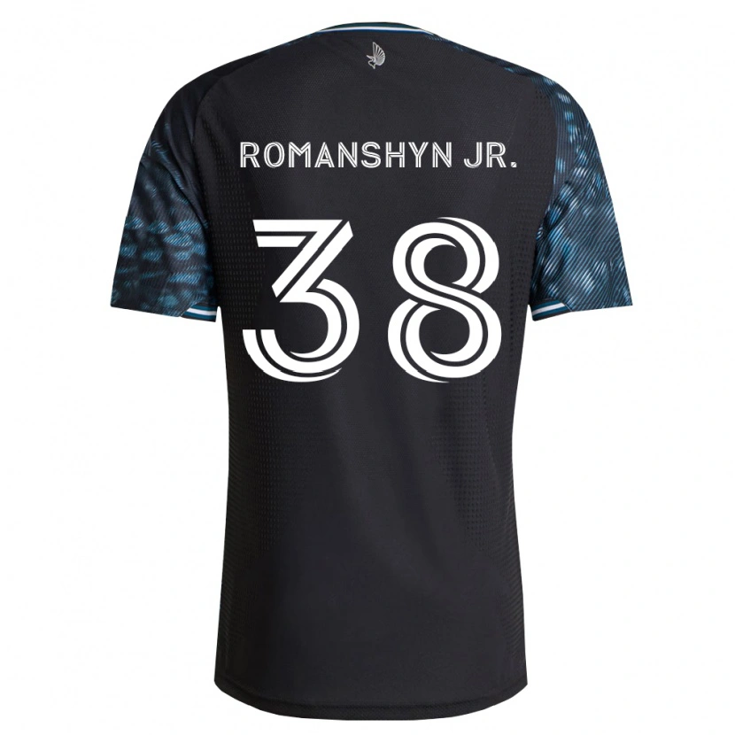 Danxen Mænd Kage Romanshyn Jr. #38 Sort Hvid Hjemmebane Spillertrøjer 2026/27 Trøje T-Shirt