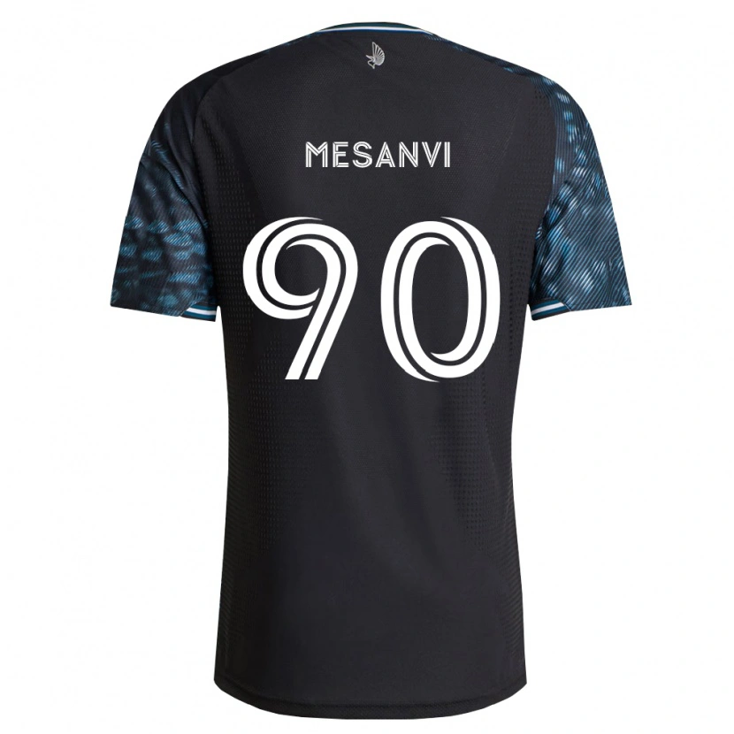 Danxen Mænd Loïc Mesanvi #90 Sort Hvid Hjemmebane Spillertrøjer 2026/27 Trøje T-Shirt