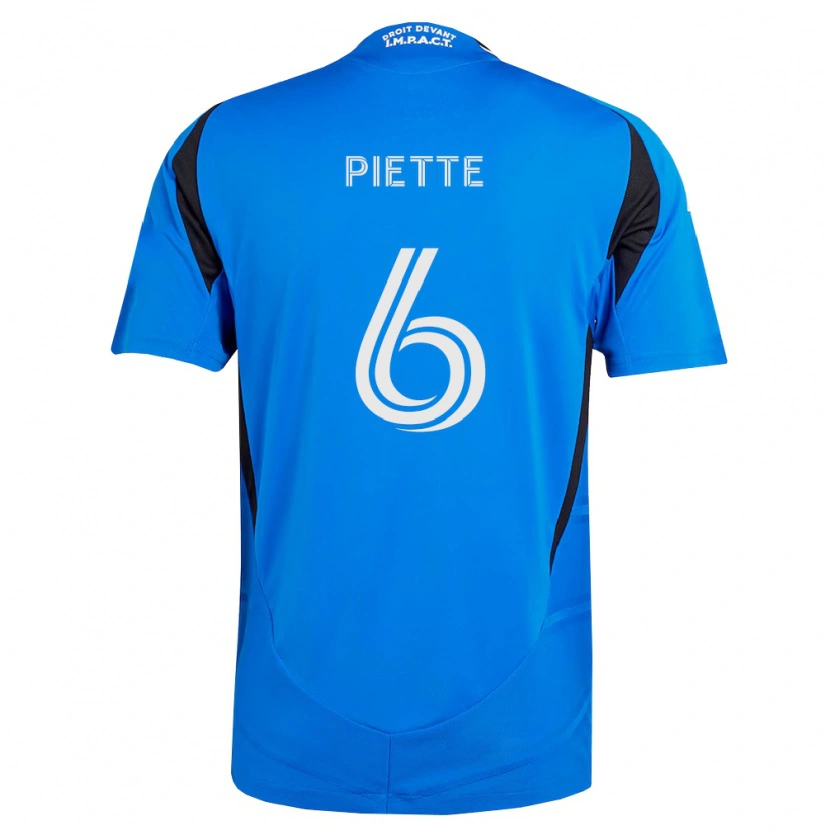 Danxen Mænd Samuel Piette #6 Blå Hvid Sort Hjemmebane Spillertrøjer 2026/27 Trøje T-Shirt