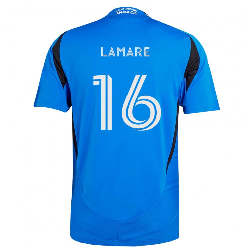 Danxen Mænd Samuel Lamare #16 Blå Hvid Sort Hjemmebane Spillertrøjer 2026/27 Trøje T-Shirt
