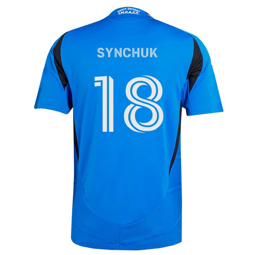 Danxen Mænd Gennadiy Synchuk #18 Blå Hvid Sort Hjemmebane Spillertrøjer 2026/27 Trøje T-Shirt