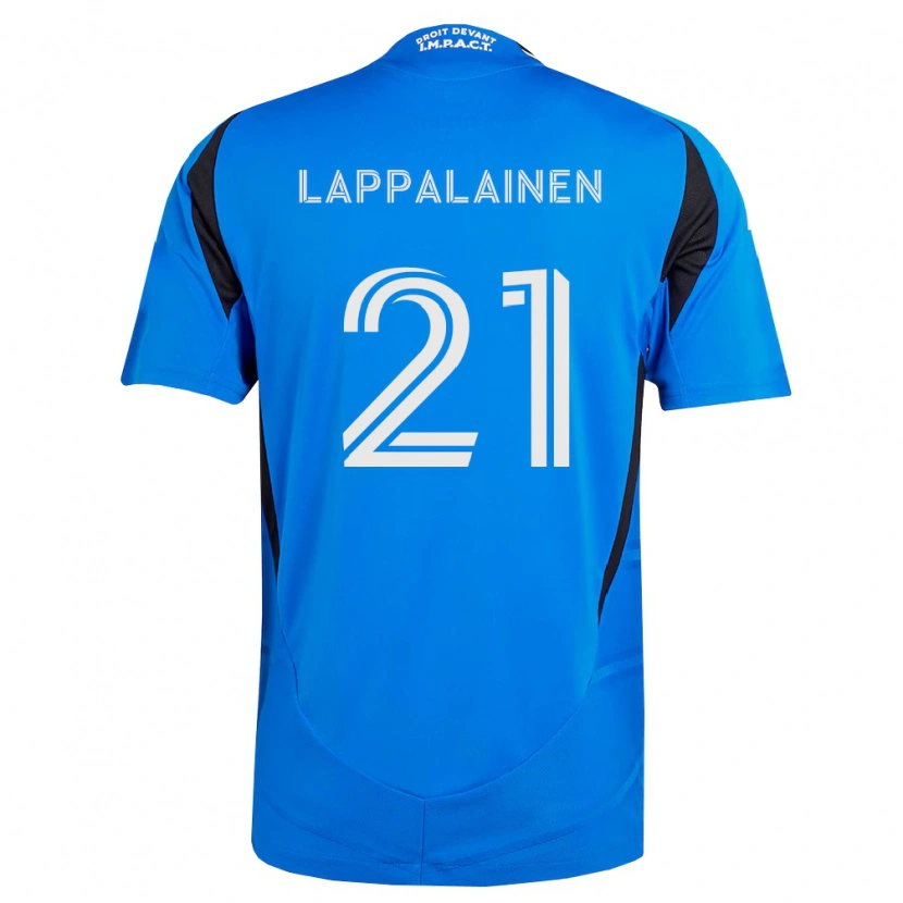 Danxen Mænd Lassi Lappalainen #21 Blå Hvid Sort Hjemmebane Spillertrøjer 2026/27 Trøje T-Shirt