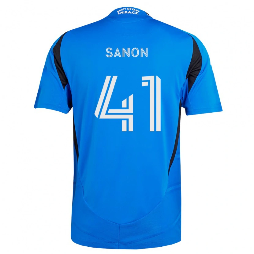Danxen Mænd Jérémy Sanon #41 Blå Hvid Sort Hjemmebane Spillertrøjer 2026/27 Trøje T-Shirt