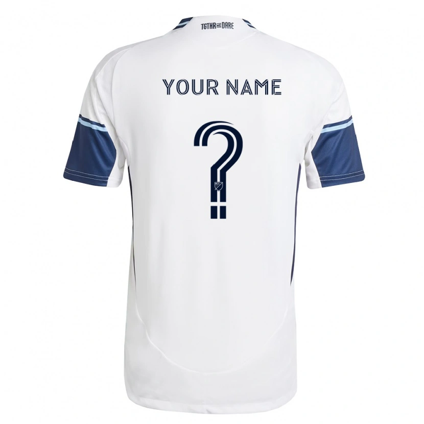 Danxen Mænd Dit Navn #0 Hvid Kongelig Blå Hjemmebane Spillertrøjer 2026/27 Trøje T-Shirt