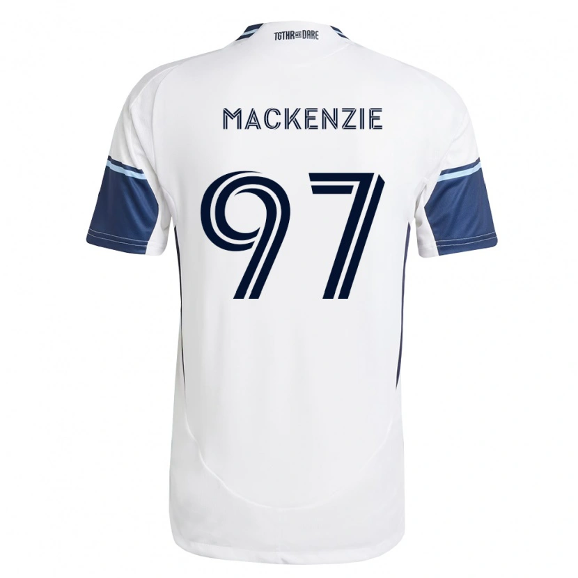 Danxen Mænd Liam Mackenzie #97 Hvid Kongelig Blå Hjemmebane Spillertrøjer 2026/27 Trøje T-Shirt