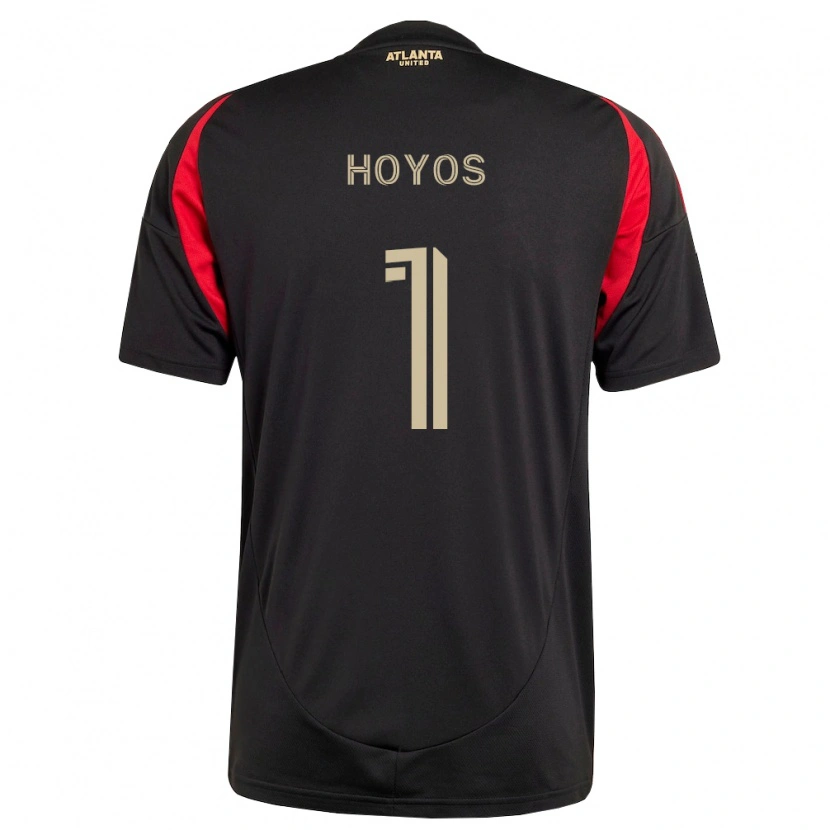 Danxen Mænd Lucas Hoyos #1 Sort Rød Hjemmebane Spillertrøjer 2026/27 Trøje T-Shirt