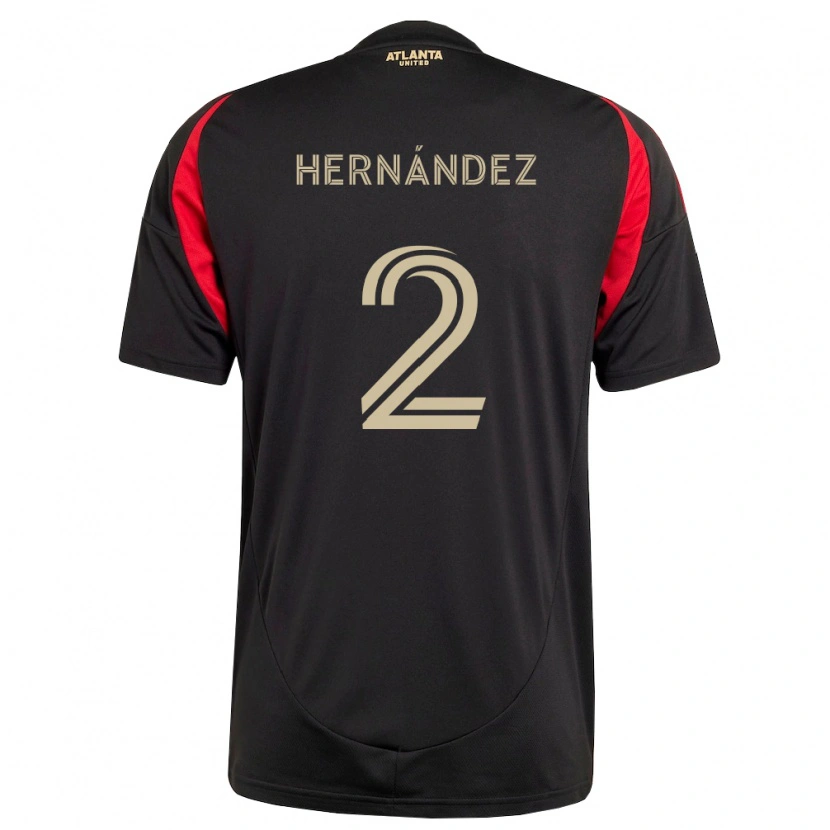 Danxen Mænd Ronald Hernández #2 Sort Rød Hjemmebane Spillertrøjer 2026/27 Trøje T-Shirt