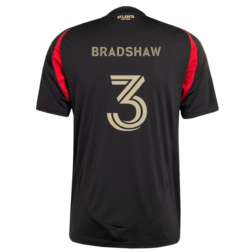 Danxen Mænd Jalani Bradshaw #3 Sort Rød Hjemmebane Spillertrøjer 2026/27 Trøje T-Shirt