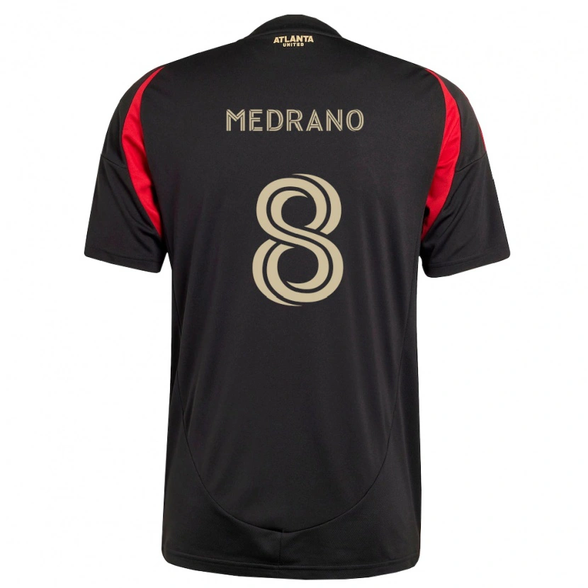 Danxen Mænd Keven Medrano #8 Sort Rød Hjemmebane Spillertrøjer 2026/27 Trøje T-Shirt
