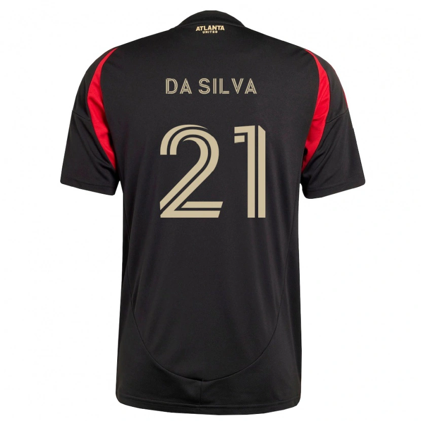 Danxen Mænd Lucas Da Silva #21 Sort Rød Hjemmebane Spillertrøjer 2026/27 Trøje T-Shirt