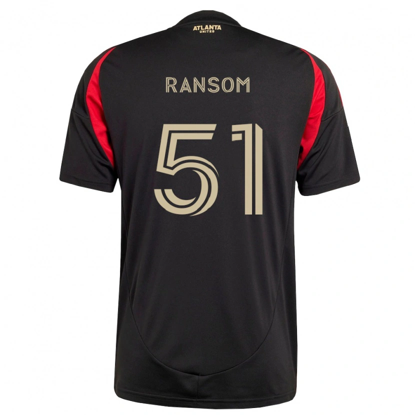 Danxen Mænd Jonathan Ransom #51 Sort Rød Hjemmebane Spillertrøjer 2026/27 Trøje T-Shirt