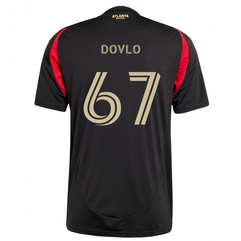 Danxen Mænd Enzo Dovlo #67 Sort Rød Hjemmebane Spillertrøjer 2026/27 Trøje T-Shirt