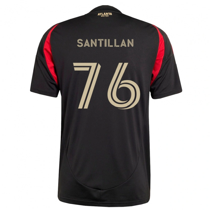 Danxen Mænd Noe Santillan #76 Sort Rød Hjemmebane Spillertrøjer 2026/27 Trøje T-Shirt