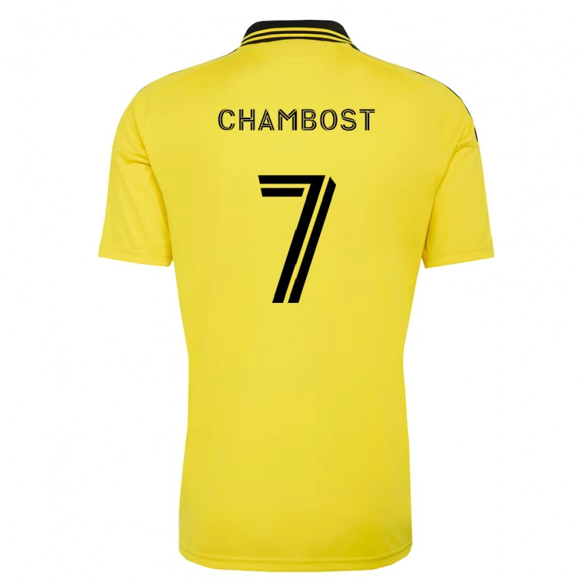 Danxen Mænd Dylan Chambost #7 Gul Sort Hjemmebane Spillertrøjer 2026/27 Trøje T-Shirt