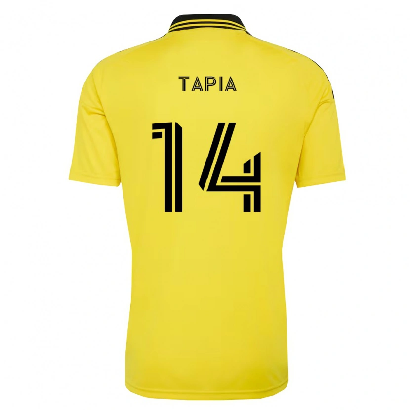 Danxen Mænd Gonzalo Tapia #14 Gul Sort Hjemmebane Spillertrøjer 2026/27 Trøje T-Shirt