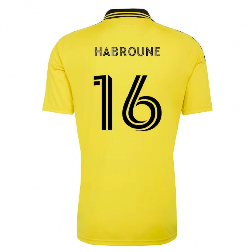 Danxen Mænd Taha Habroune #16 Gul Sort Hjemmebane Spillertrøjer 2026/27 Trøje T-Shirt