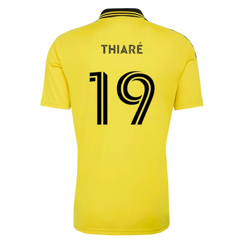 Danxen Mænd Jamal Thiaré #19 Gul Sort Hjemmebane Spillertrøjer 2026/27 Trøje T-Shirt