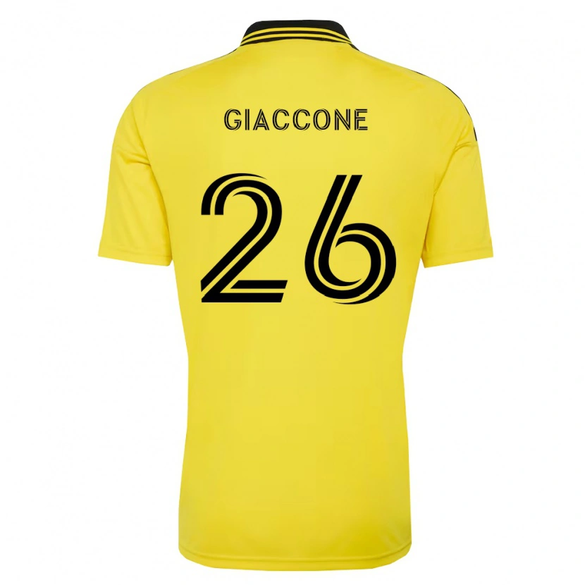 Danxen Mænd Lautaro Giaccone #26 Gul Sort Hjemmebane Spillertrøjer 2026/27 Trøje T-Shirt