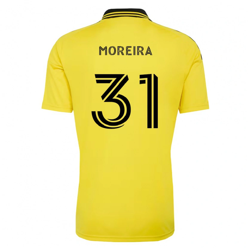 Danxen Mænd Steven Moreira #31 Gul Sort Hjemmebane Spillertrøjer 2026/27 Trøje T-Shirt