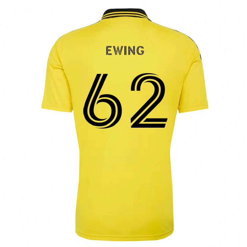 Danxen Mænd Immanuel Ewing #62 Gul Sort Hjemmebane Spillertrøjer 2026/27 Trøje T-Shirt