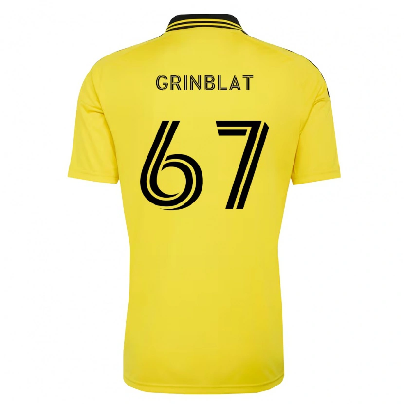 Danxen Mænd Artem Grinblat #67 Gul Sort Hjemmebane Spillertrøjer 2026/27 Trøje T-Shirt