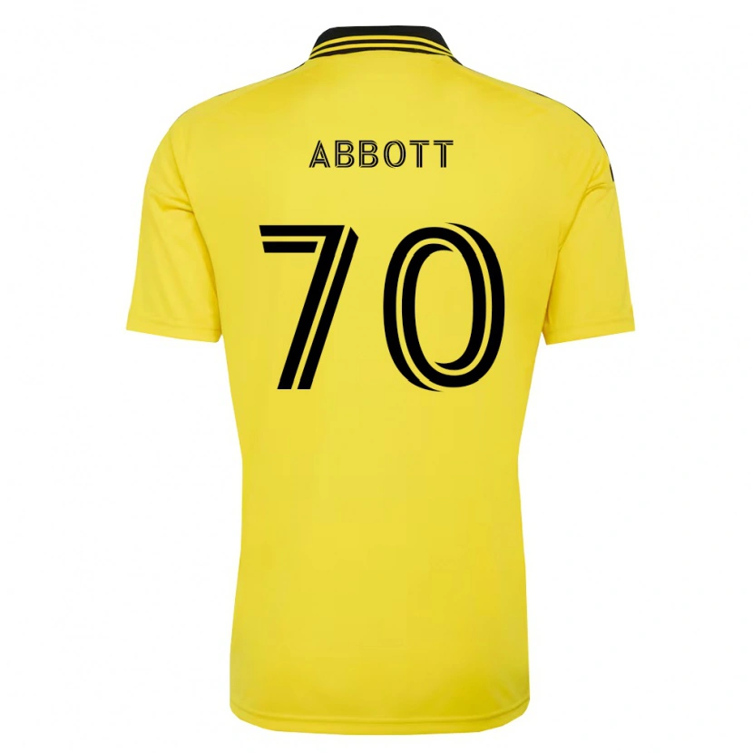 Danxen Mænd Keller Abbott #70 Gul Sort Hjemmebane Spillertrøjer 2026/27 Trøje T-Shirt