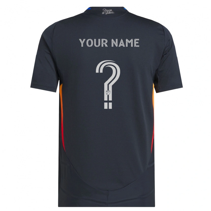 Danxen Mænd Dit Navn #0 Mørkegrå Rød Hjemmebane Spillertrøjer 2026/27 Trøje T-Shirt