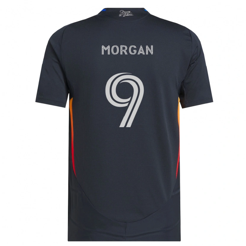 Danxen Mænd Lewis Morgan #9 Mørkegrå Rød Hjemmebane Spillertrøjer 2026/27 Trøje T-Shirt
