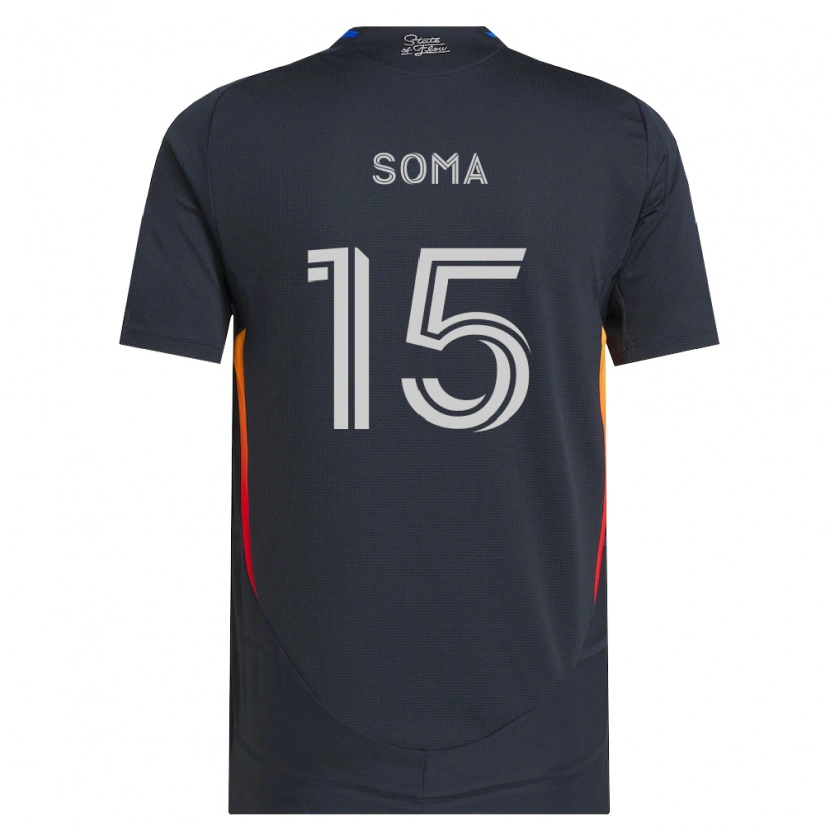 Danxen Mænd Pedro Soma #15 Mørkegrå Rød Hjemmebane Spillertrøjer 2026/27 Trøje T-Shirt