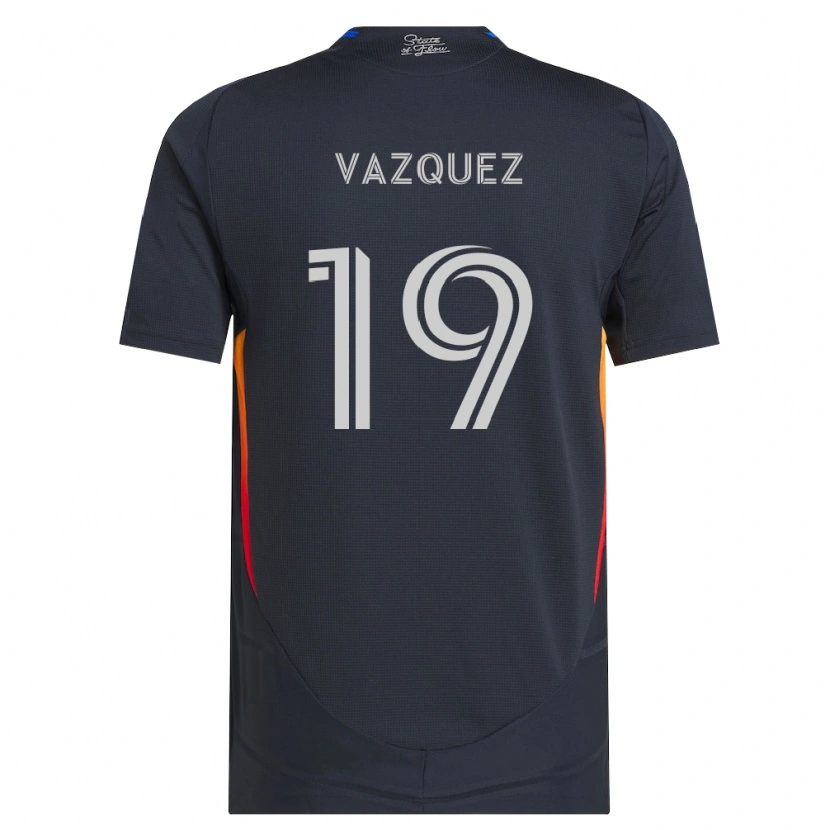 Danxen Mænd David Vazquez #19 Mørkegrå Rød Hjemmebane Spillertrøjer 2026/27 Trøje T-Shirt