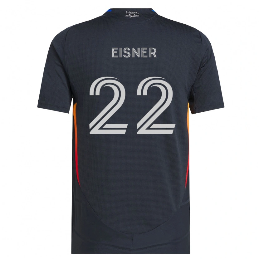 Danxen Mænd Wilson Eisner #22 Mørkegrå Rød Hjemmebane Spillertrøjer 2026/27 Trøje T-Shirt